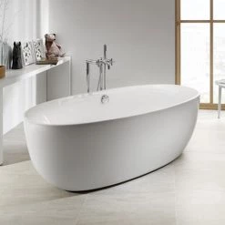 Roca Virginia Acrylic Freestanding Bath with Waste & Overflow (1700 x 800mm)