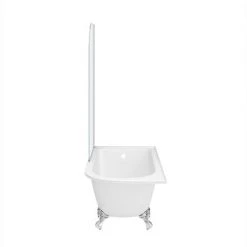 Appleby 1550 Roll Top Shower Bath with Screen + Chrome Leg Set -Deals Freestanding Baths Store A15BSR NEW DETAIL3 460