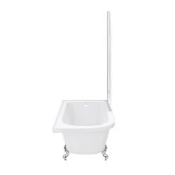 Appleby 1700 Roll Top Shower Bath with Screen + Chrome Leg Set -Deals Freestanding Baths Store A17BSR NEW DETAIL3 460