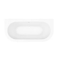 Admiral 1685 Back To Wall Roll Top Bath + Chrome Leg Set -Deals Freestanding Baths Store ADMIRAL1685B d5 460