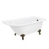 Appleby 1550 Roll Top Shower Bath + Antique Brass Leg Set