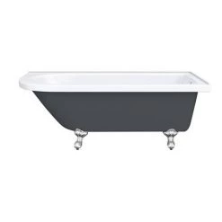 Appleby Grey 1700 Roll Top Shower Bath + Chrome Leg Set 13 Appleby Grey 1700 Roll Top Shower Bath + Chrome Leg Set -Deals Freestanding Baths Store AP1700B GRY NEW DETAIL3 460