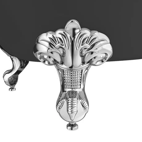 Appleby Grey 1700 Roll Top Shower Bath + Chrome Leg Set 4 Appleby Grey 1700 Roll Top Shower Bath + Chrome Leg Set - Image 2