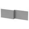 Arezzo Matt Grey L-Shaped Front Bath Panel - 1700mm -Deals Freestanding Baths Store ARZ235 n p