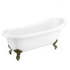 Astoria 1710 Roll Top Slipper Bath + Antique Brass Leg Set -Deals Freestanding Baths Store AST1710AB lrg 670