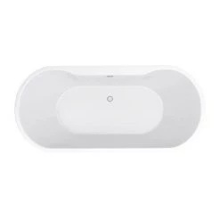 Arezzo Freestanding Modern Bath - 1415 x 745mm -Deals Freestanding Baths Store AZ14FSB d4 460