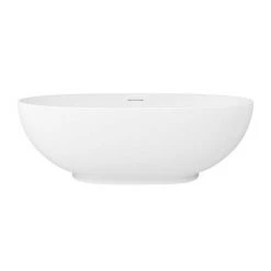 Arezzo 1690 x 800 Matt White Solid Stone Curved Double Ended Bath -Deals Freestanding Baths Store AZ17SBA n d3 460