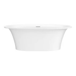 Arezzo 1690 x 750 Matt White Solid Stone Modern Roll Top Bath -Deals Freestanding Baths Store AZ17SBB n d1 460