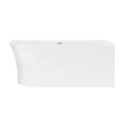 Arezzo 1500 x 750 Modern Curved Corner Bath -Deals Freestanding Baths Store AZC15 n d1 460