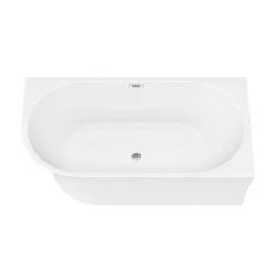 Arezzo 1500 x 750 Modern Curved Corner Bath -Deals Freestanding Baths Store AZC15 n d2 460