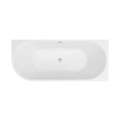 Arezzo 1700 x 750 Modern Curved Corner Bath 12 Arezzo 1700 x 750 Modern Curved Corner Bath -Deals Freestanding Baths Store AZC17 n d3 460
