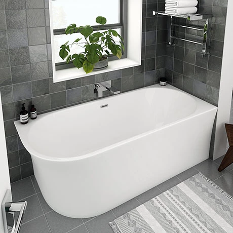 Arezzo 1700 x 750 Modern Curved Corner Bath 3 Arezzo 1700 x 750 Modern Curved Corner Bath