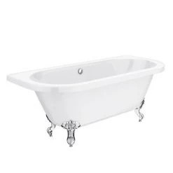 Admiral 1685 Back To Wall Roll Top Bath + Chrome Leg Set -Deals Freestanding Baths Store Admiral 1685 Back To Wall Roll Top Bath with Chrome Leg Set new detail1 460