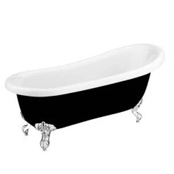 Astoria Black 1710 Roll Top Slipper Bath w. Ball + Claw Leg Set -Deals Freestanding Baths Store Astoria Black 1710 Roll Top Slipper Bath n d1 460