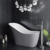 Vienna Silver 1520 Small Modern Slipper Bath 1 Vienna Silver 1520 Small Modern Slipper Bath -Deals Freestanding Baths Store B024SIL prod