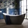 Heritage Alderley Croc Skin Effect Freestanding Acrylic Bath (1730 x 730mm) -Deals Freestanding Baths Store BALFS00CRC P