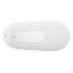 Toreno 1520 Small Modern Slipper Free Standing Bath -Deals Freestanding Baths Store BFRE018 detail2 460