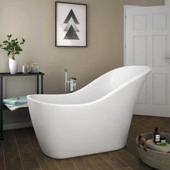 Vienna 1520 Small Modern Slipper Bath -Deals Freestanding Baths Store BFRE024 ND1 460