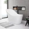 Vienna 1520 Small Modern Slipper Bath 2 Vienna 1520 Small Modern Slipper Bath -Deals Freestanding Baths Store BFRE024 NP