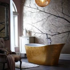 Heritage Holywell Freestanding Acrylic Bath (1710 x 745mm) - Gold Effect 7 Heritage Holywell Freestanding Acrylic Bath (1710 x 745mm) - Gold Effect -Deals Freestanding Baths Store BHOFS00GLD D2 460
