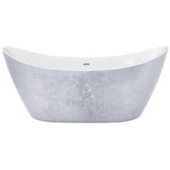 Heritage Hylton Freestanding Acrylic Bath (1730 x 730mm) - Stainless Steel Effect