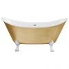 Heritage Lyddington Freestanding Acrylic Bath (1730 x 750mm) with Feet - Gold Effect 1 Heritage Lyddington Freestanding Acrylic Bath (1730 x 750mm) with Feet - Gold Effect -Deals Freestanding Baths Store BLYFS00GLD P