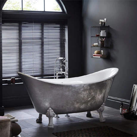 Heritage Lyddington Freestanding Acrylic Bath (1730 x 750mm) with Feet - Stainless Steel Effect 3 Heritage Lyddington Freestanding Acrylic Bath (1730 x 750mm) with Feet - Stainless Steel Effect