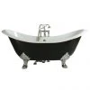 Heritage Devon Double Ended Slipper Cast Iron Bath (1800x770mm) with Feet
