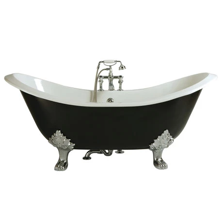 Heritage Devon Double Ended Slipper Cast Iron Bath (1800x770mm) with Feet 3 Heritage Devon Double Ended Slipper Cast Iron Bath (1800x770mm) with Feet