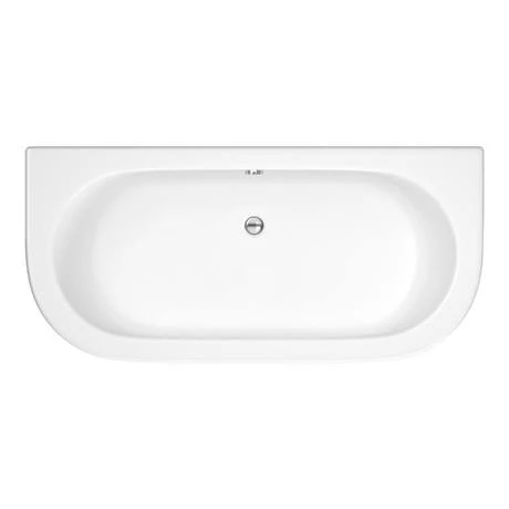 Nuie Shingle 1700mm Double Ended Back To Wall Bath with Panel - BSG003 4 Nuie Shingle 1700mm Double Ended Back To Wall Bath with Panel - BSG003 - Image 2