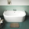 Nuie Shingle 1700mm Double Ended Back To Wall Bath with Panel - BSG003 1 Nuie Shingle 1700mm Double Ended Back To Wall Bath with Panel - BSG003 -Deals Freestanding Baths Store BSG003 P