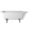 Burlington Hampton LH 1500mm Showering Bath + Legs -Deals Freestanding Baths Store BUR HAMP LH p