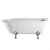 Burlington Hampton RH 1700 x 750mm Showering Bath + Legs -Deals Freestanding Baths Store BUR HAMP RH P 1