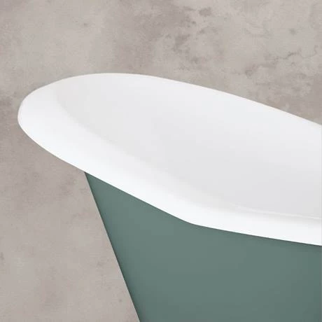 Hurlingham Banburgh Large Cast Iron Roll Top Bath (1825x780mm) with Feet 5 Hurlingham Banburgh Large Cast Iron Roll Top Bath (1825x780mm) with Feet - Image 3