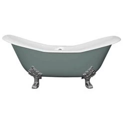 Hurlingham Banburgh Large Cast Iron Roll Top Bath (1825x780mm) with Feet