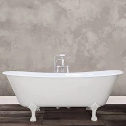 Hurlingham Berwick Cast Iron Roll Top Bath (1720x680mm) with Feet 10 Hurlingham Berwick Cast Iron Roll Top Bath (1720x680mm) with Feet -Deals Freestanding Baths Store Berwick D3 460