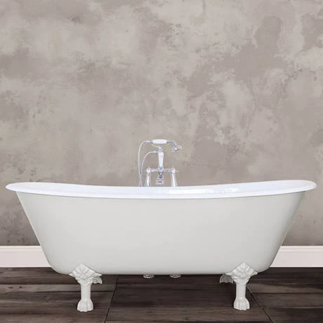 Hurlingham Berwick Cast Iron Roll Top Bath (1720x680mm) with Feet 6 Hurlingham Berwick Cast Iron Roll Top Bath (1720x680mm) with Feet - Image 4