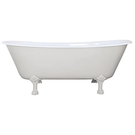 Hurlingham Berwick Cast Iron Roll Top Bath (1720x680mm) with Feet 3 Hurlingham Berwick Cast Iron Roll Top Bath (1720x680mm) with Feet