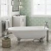 Bromley 1780 Single Ended Roll Top Bath + Chrome Leg Set -Deals Freestanding Baths Store Bromley 1780 Single Ended Roll Top Bath p
