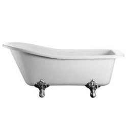 Burlington Harewood Slipper 1700 x 730mm Freestanding Bath + Legs -Deals Freestanding Baths Store Burlington Harewood Slipper 1700mm Freestanding Bath with Legs detail1 460