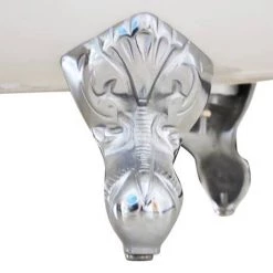 Ashton Cast Iron Bath with Chrome Feet (1530 x 760mm Slipper Roll Top) 9 Ashton Cast Iron Bath with Chrome Feet (1530 x 760mm Slipper Roll Top) -Deals Freestanding Baths Store CIB015 detail4 460