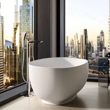 RAK Cloud Matt White Freestanding Bath (1400 x 753mm) 4 RAK Cloud Matt White Freestanding Bath (1400 x 753mm) - Image 2