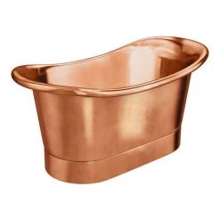 Trafalgar Copper 1500 x 710mm Double Ended Slipper Roll Top Bath Tub -Deals Freestanding Baths Store COPD115 d2 460