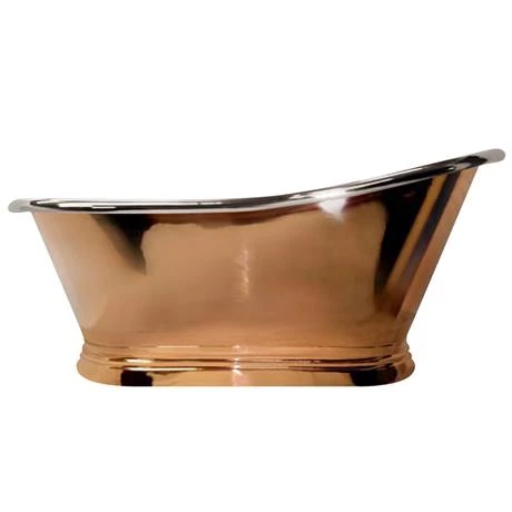 Trafalgar Copper 1700 x 787mm Slipper Roll Top Bath Tub (Nickel Inside) 4 Trafalgar Copper 1700 x 787mm Slipper Roll Top Bath Tub (Nickel Inside) - Image 2