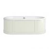 Burlington London 1800mm Bath with Curved Surround & Waste - Sand 2 Burlington London 1800mm Bath with Curved Surround & Waste - Sand -Deals Freestanding Baths Store E22S P