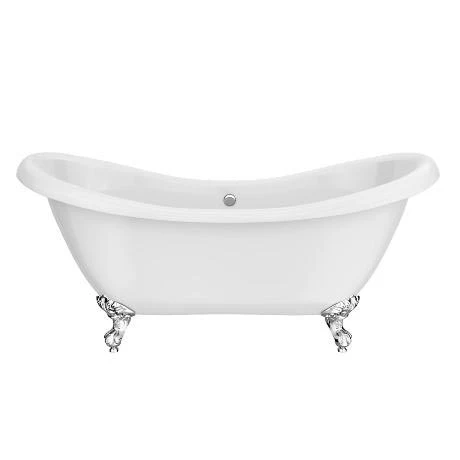 Earl 1750 Double Ended Roll Top Slipper Bath + Chrome Leg Set 4 Earl 1750 Double Ended Roll Top Slipper Bath + Chrome Leg Set - Image 2