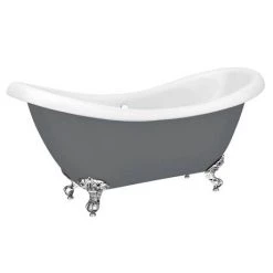 Earl Grey 1750 Double Ended Roll Top Slipper Bath w. Ball + Claw Leg Set -Deals Freestanding Baths Store Earl Grey 1750 Double Ended Roll Top Slipper Bath D5 460