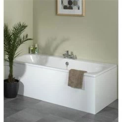 Tavistock Meridian MDF 700 Plain End Bath Panel - Gloss White - MPP3EW -Deals Freestanding Baths Store F812 d 375