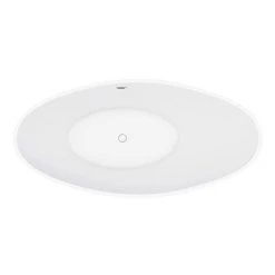 Nova Titanium Silver 1570 Modern Small Free Standing Slipper Bath -Deals Freestanding Baths Store FB62TSIL n d2 460