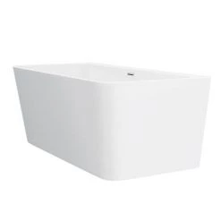 Orion 1500 x 750mm Small Back To Wall Modern Square Bath -Deals Freestanding Baths Store GD8117 150 n d2 460